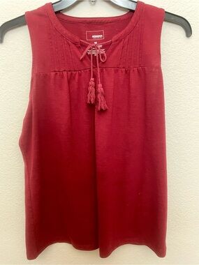 Sonoma Red Tassel Tank Top
